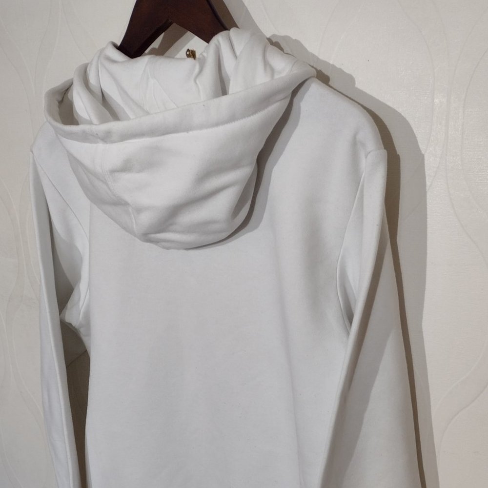 Adidas Camo Logo Hoodie Sweatshirt Size S Womens White - Picture 11 of 13
